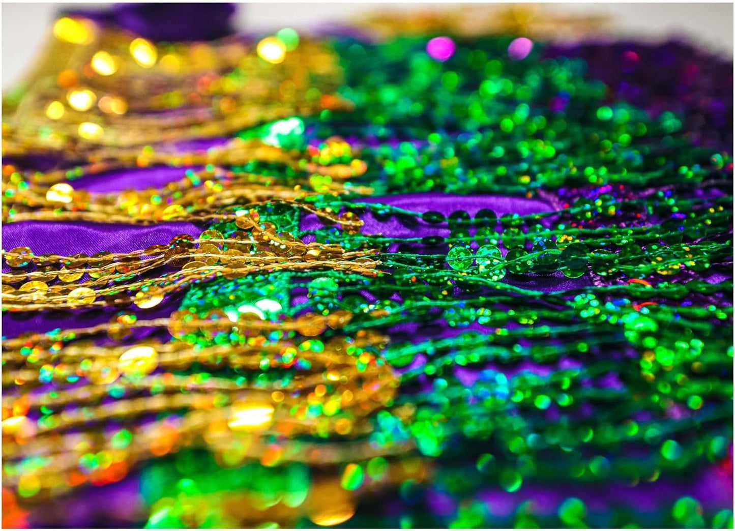 Mardi Gras Outfit for Women Sequin Skirt, Purple Green & Gold Sequin Skirt